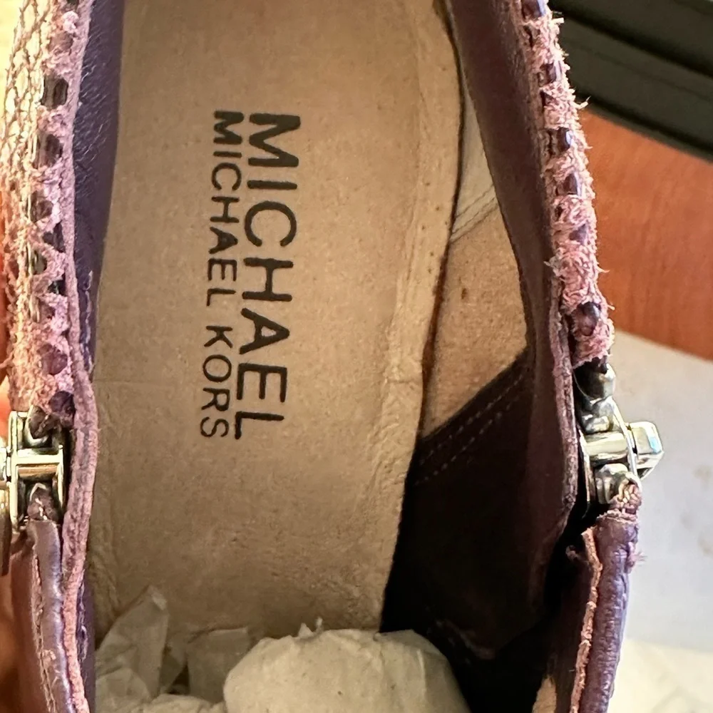 Michael Kors York booties size 5.5 dark slate (purple) brand new in box.